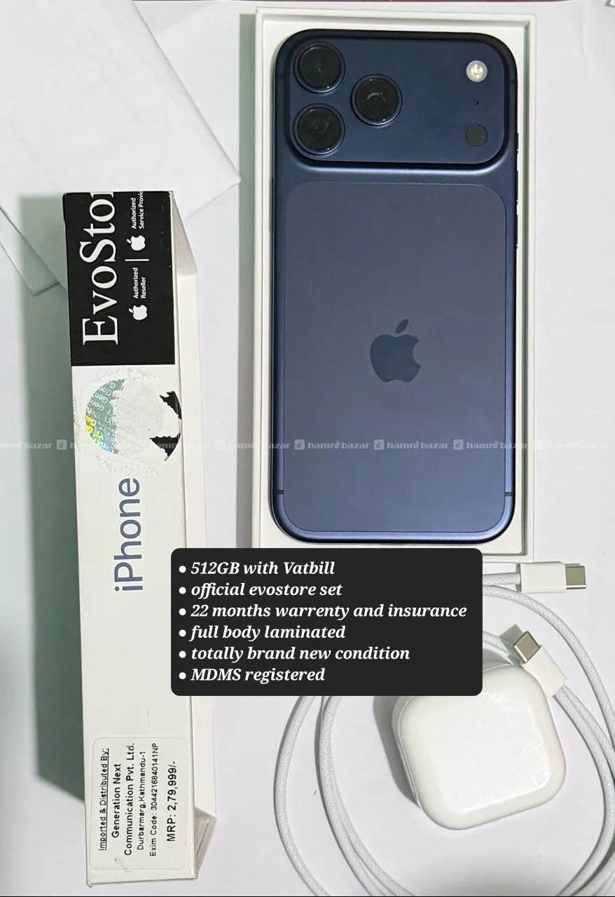 512GB iPhone 17 pro max Vatbill box APPLE 512 GB 1