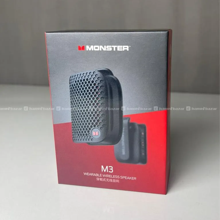 Monster M3 Wearable Clip On Wireless Speaker 4