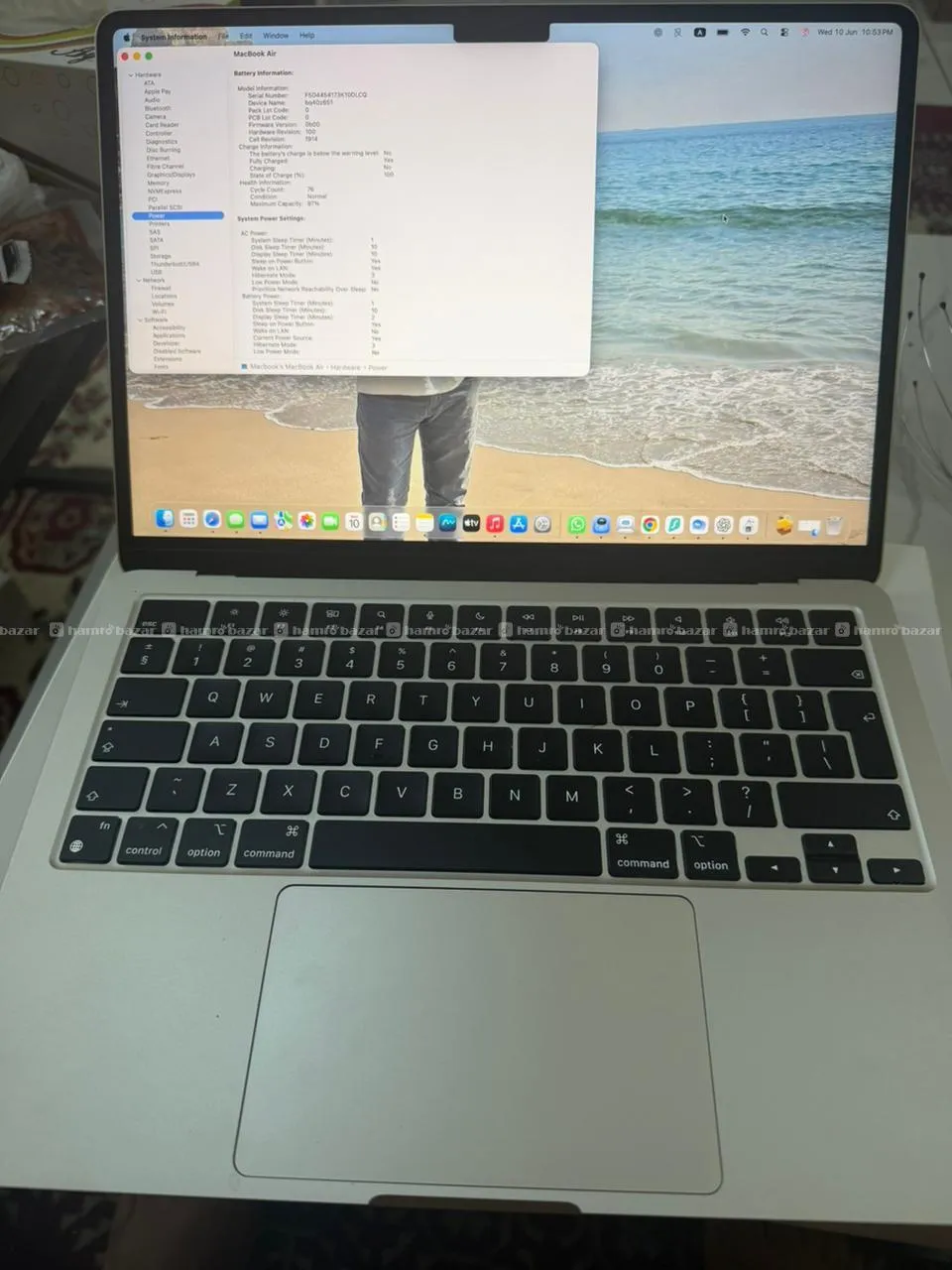 MacBook M2 16GB/256GB – 97% Battery, 76 Cycles 6