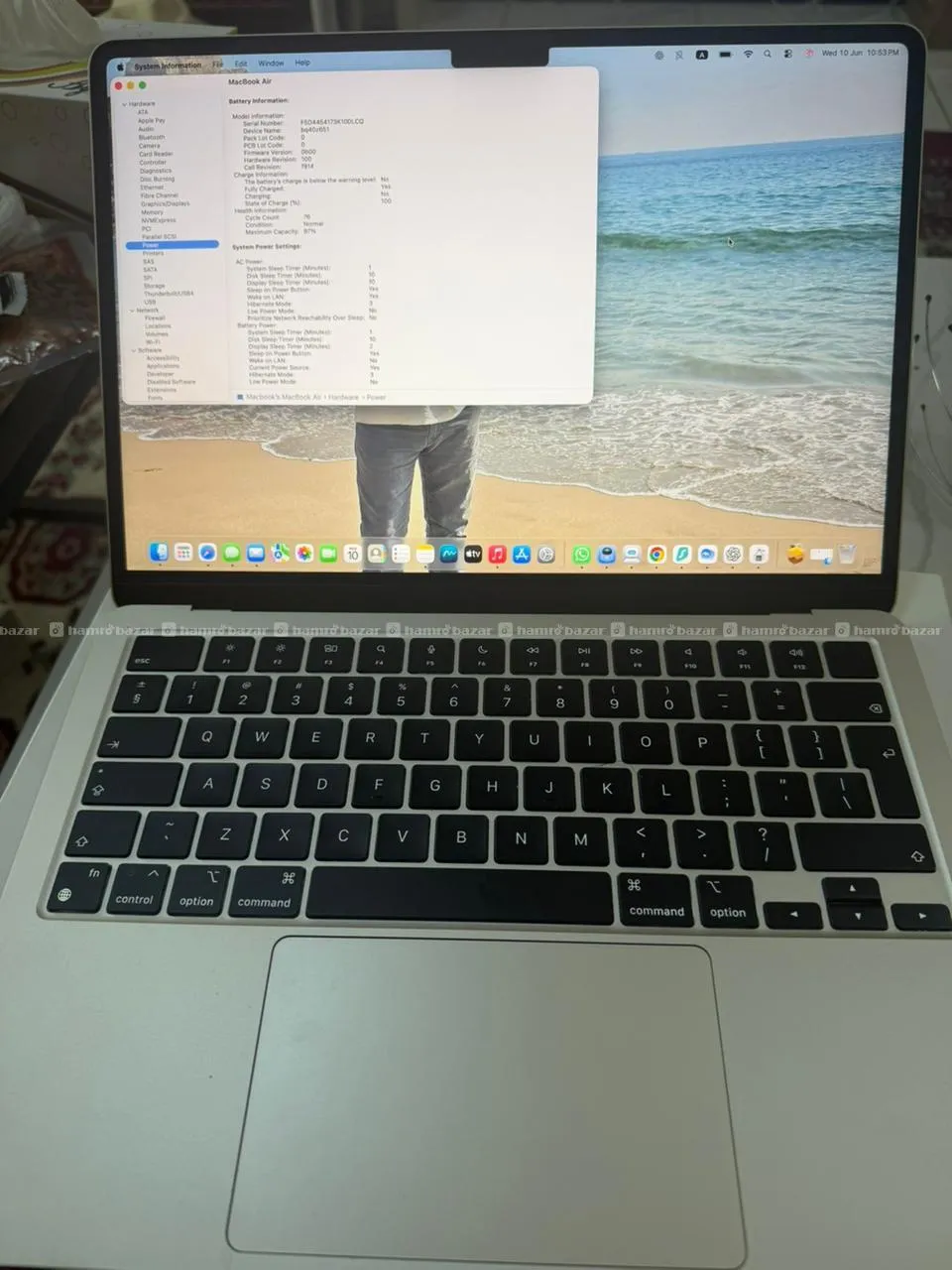 MacBook M2 16GB/256GB – 97% Battery, 76 Cycles 4