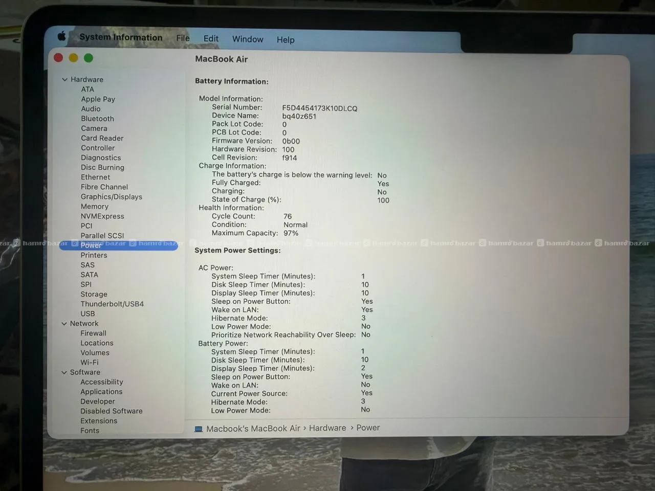 MacBook M2 16GB/256GB – 97% Battery, 76 Cycles 5