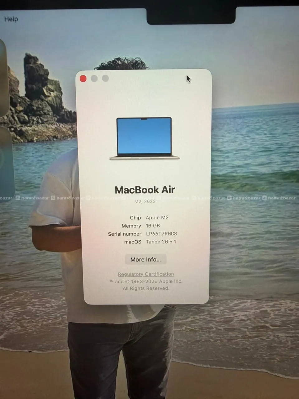 MacBook M2 16GB/256GB – 97% Battery, 76 Cycles 7