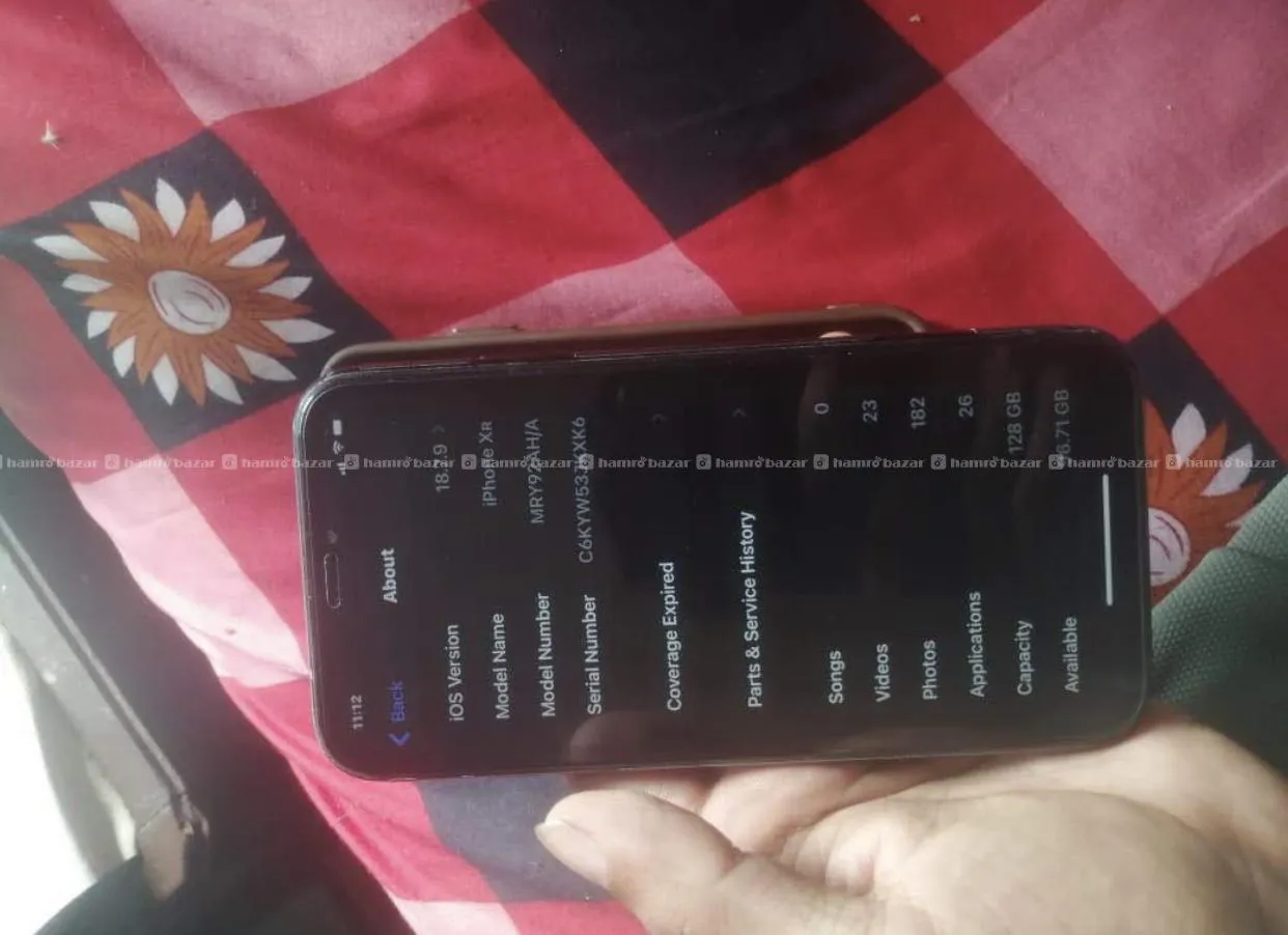 iPhone XR (128GB) Black - True Tone Active Sale📞 4