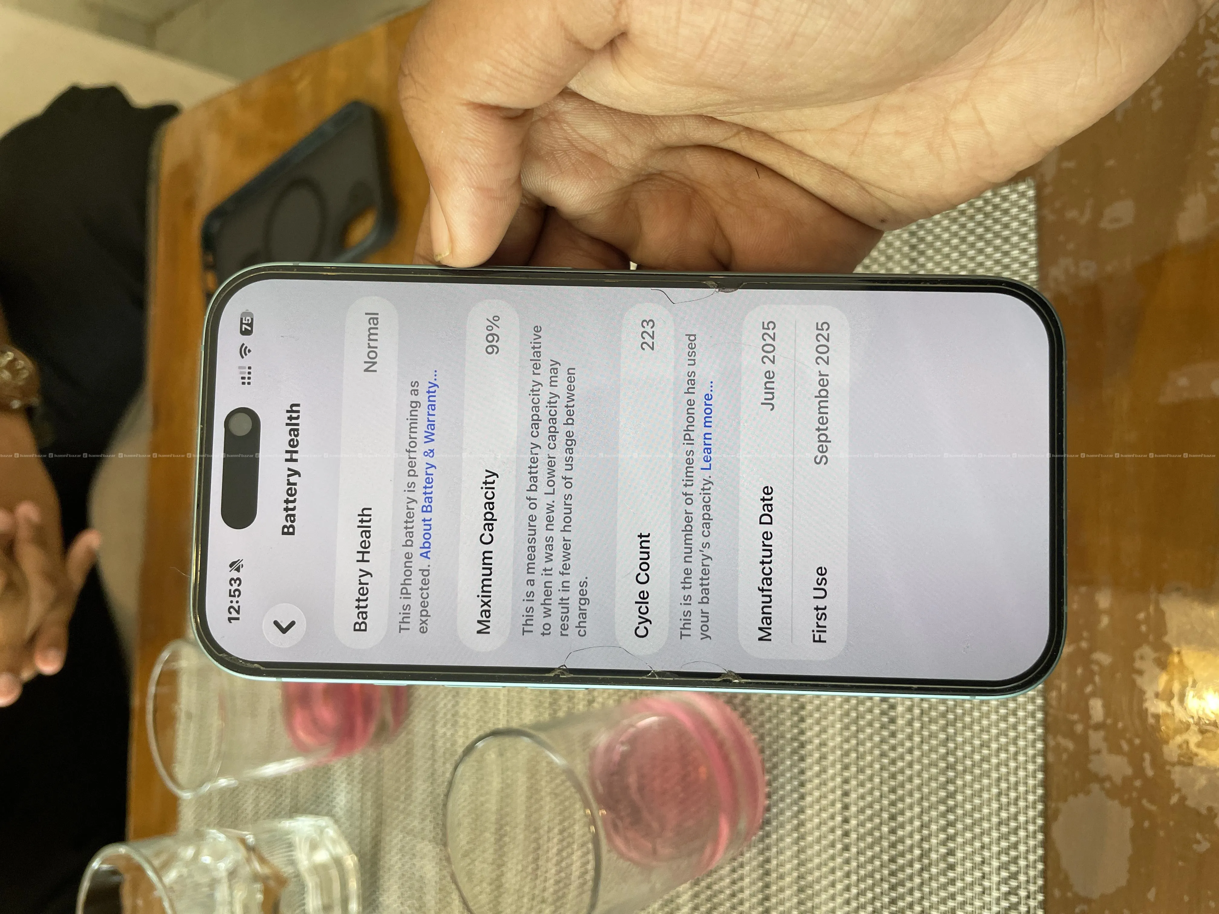 iphone 16 256gb battery health 99% 6