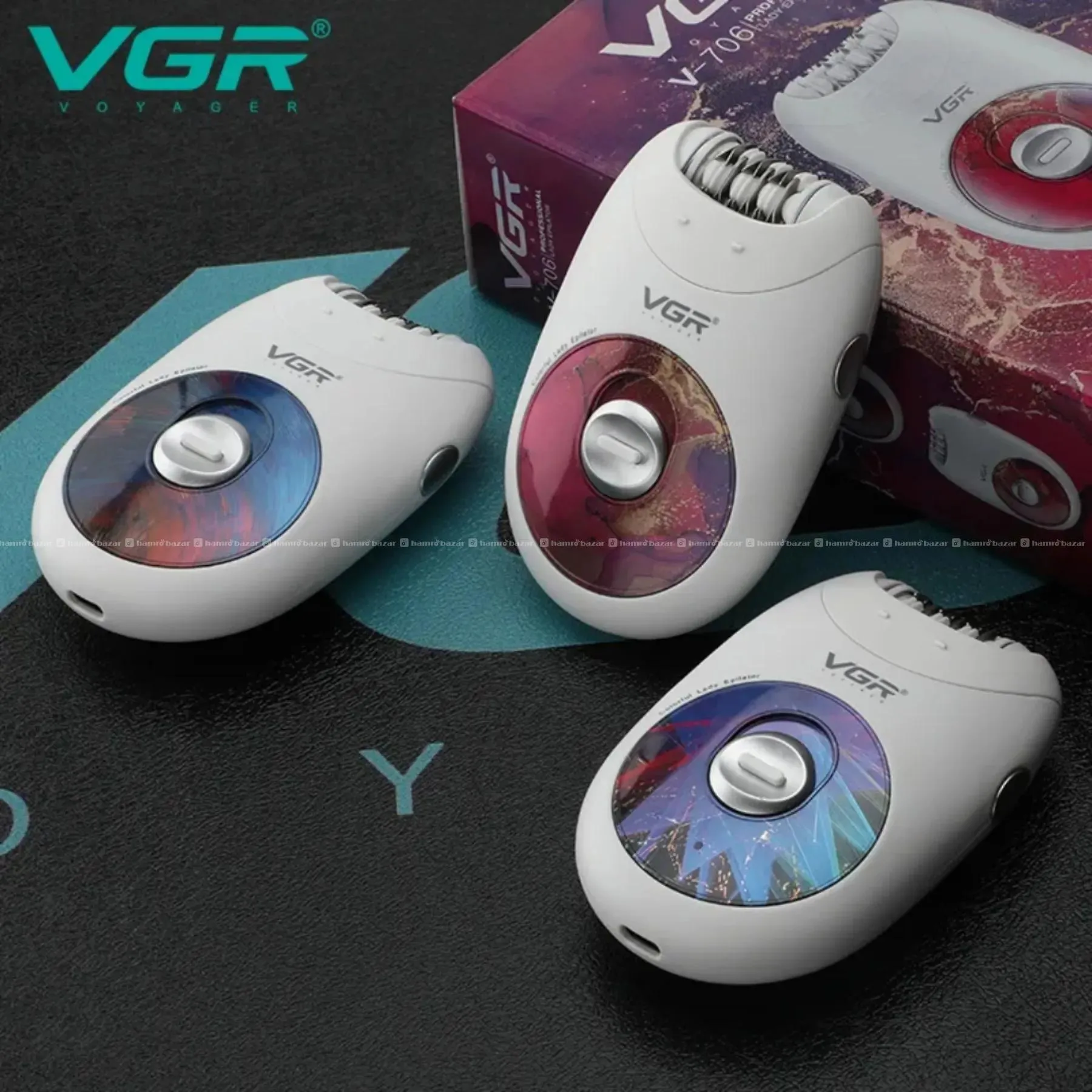V-706 Professional Rechargeable Epilator 4
