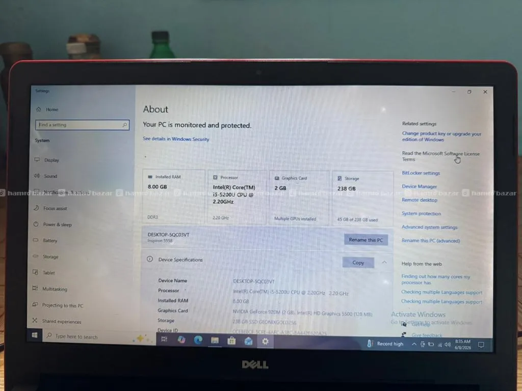 dell i5/ 5 generation laptop 2