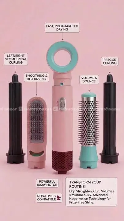 5 in 1 Hot Air Styler and Hair Dryer, hair comb 3