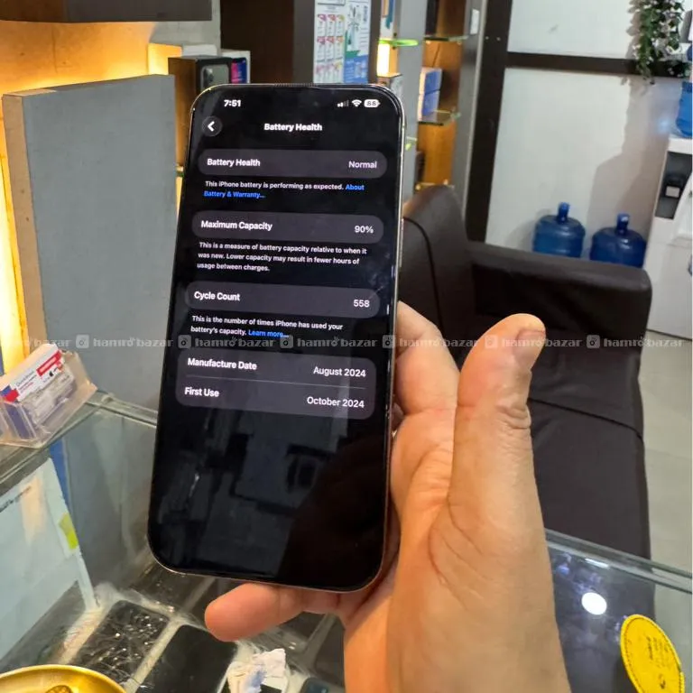 🔥 iPhone 16 Pro Max 256GB 
✅ 90%Battery Health
✅ 4