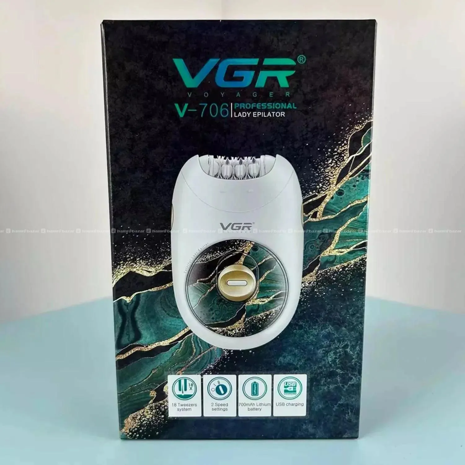 V-706 Professional Rechargeable Epilator 2