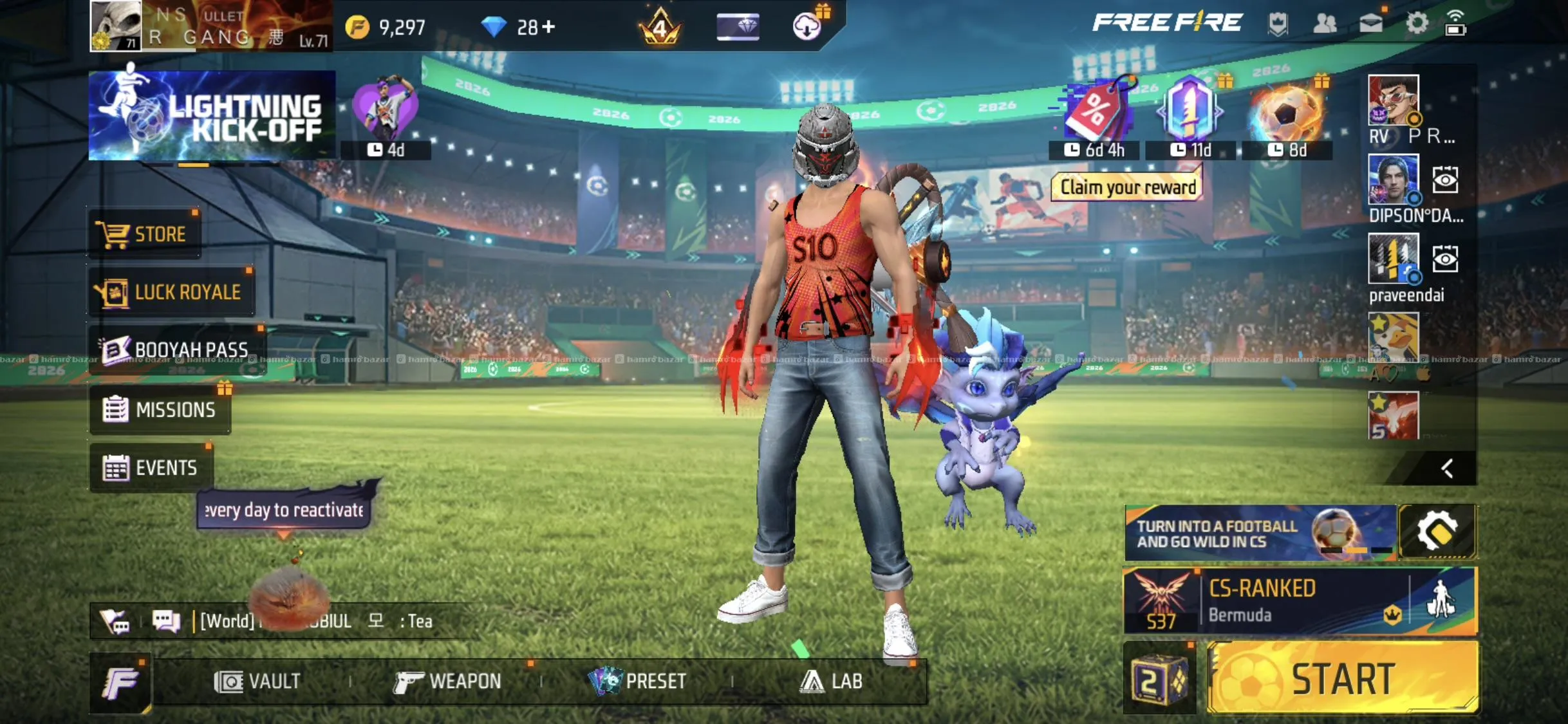 FREE FIRE ID ON SELL ( 7years old ) 3