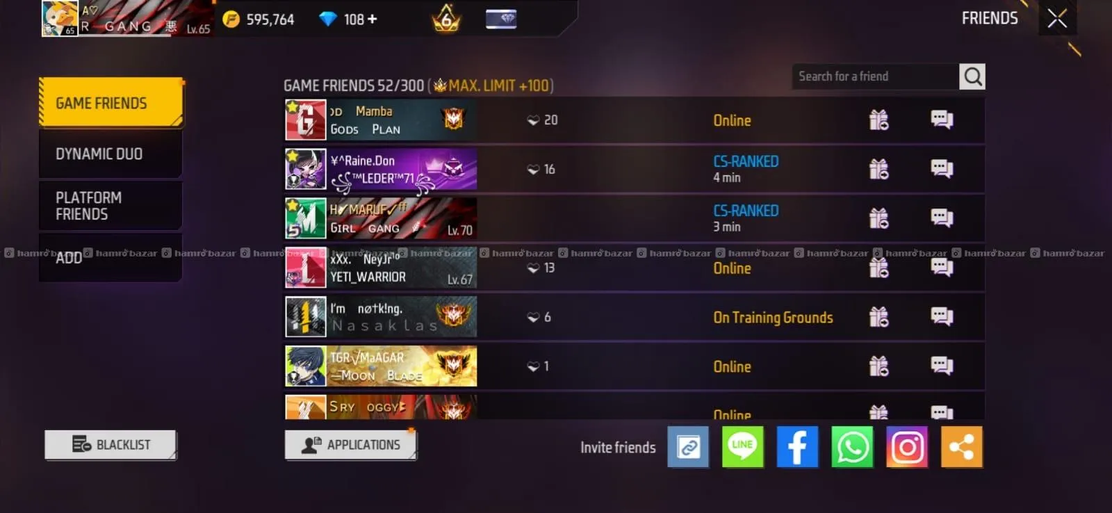 FREE FIRE ID ON SELL ( 6 years old ) 8
