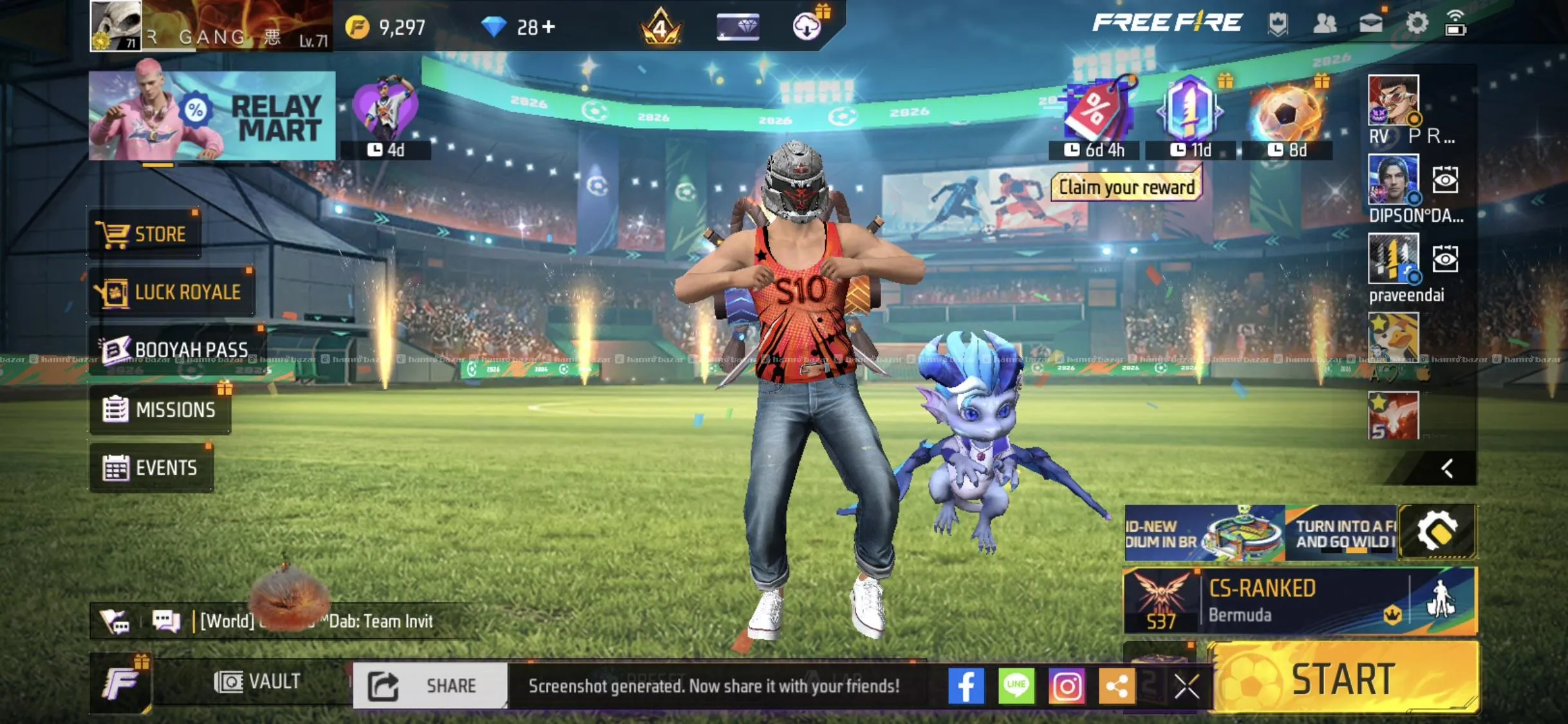 FREE FIRE ID ON SELL ( 7years old ) 4