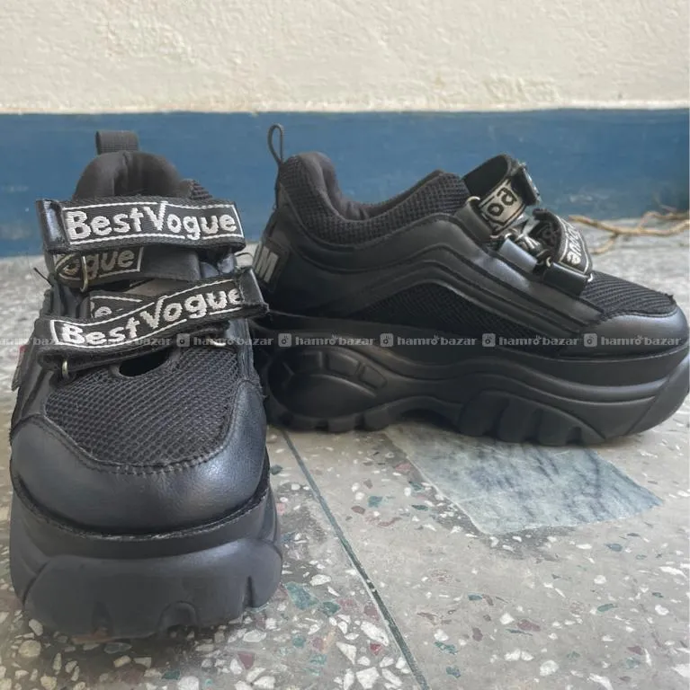 Black Chunky Platform Shoes
37-38 size 2