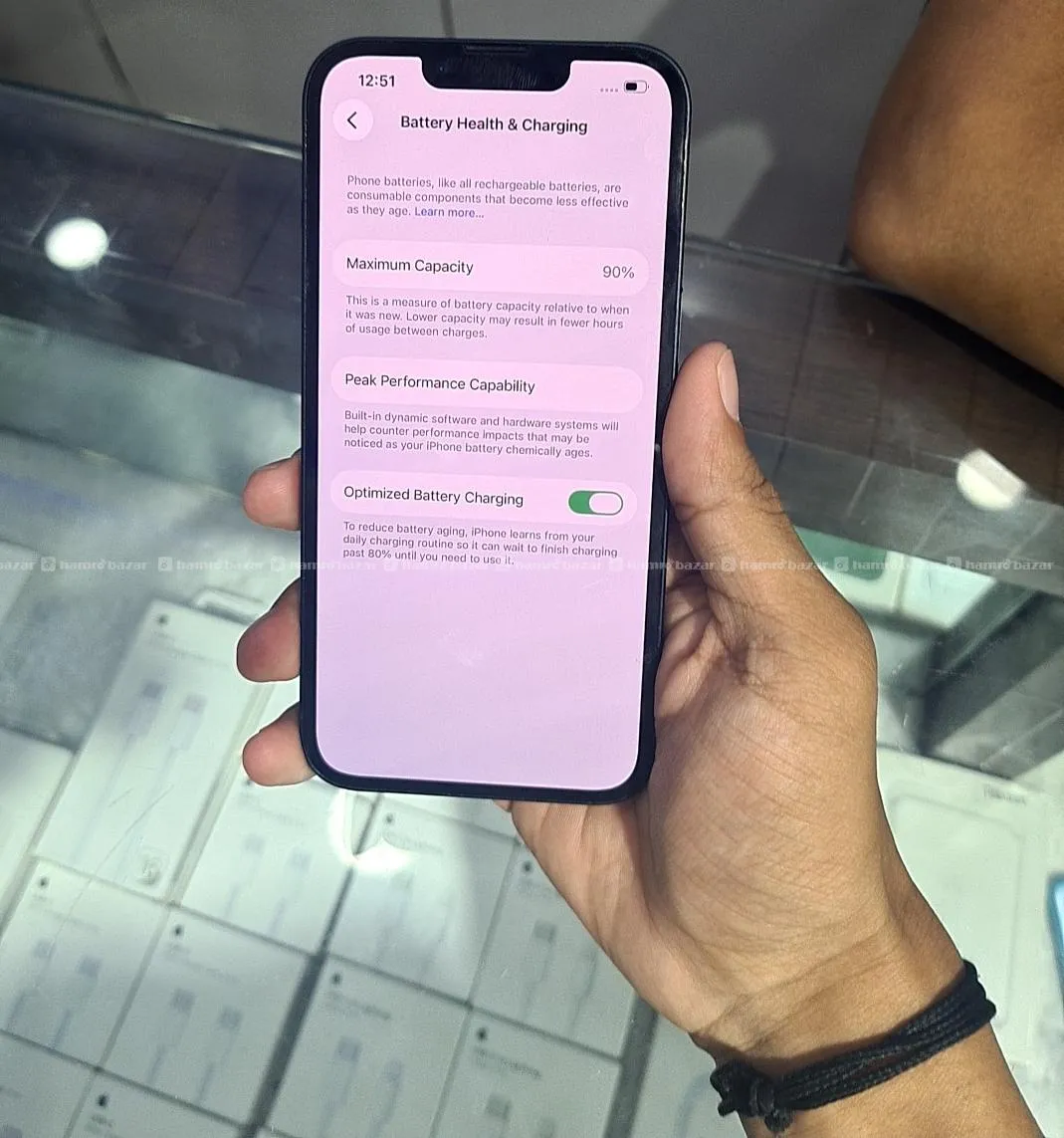 IPHONE 13 WITH BOX 90% BH 5