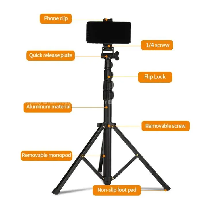JMARY MT-39 Extendable Tripod 61 Inch selfi stick 3