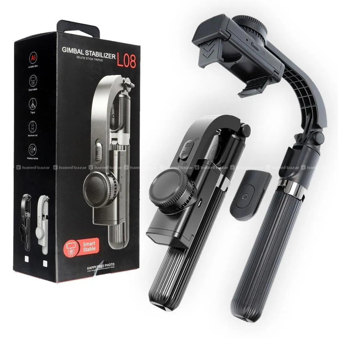 L08 Mobile Gimbal Stabilizer Bluetooth Selfiestick 2