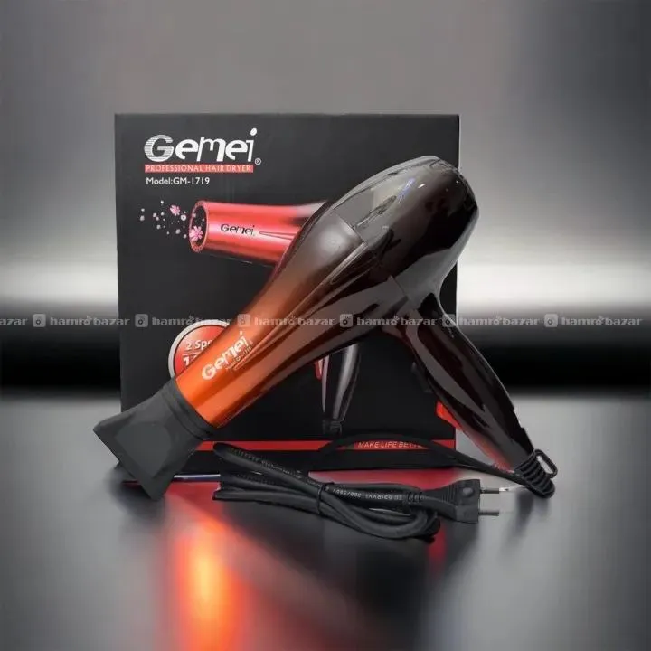 Gemei GM-1719 1800W Professional hair dryer 2