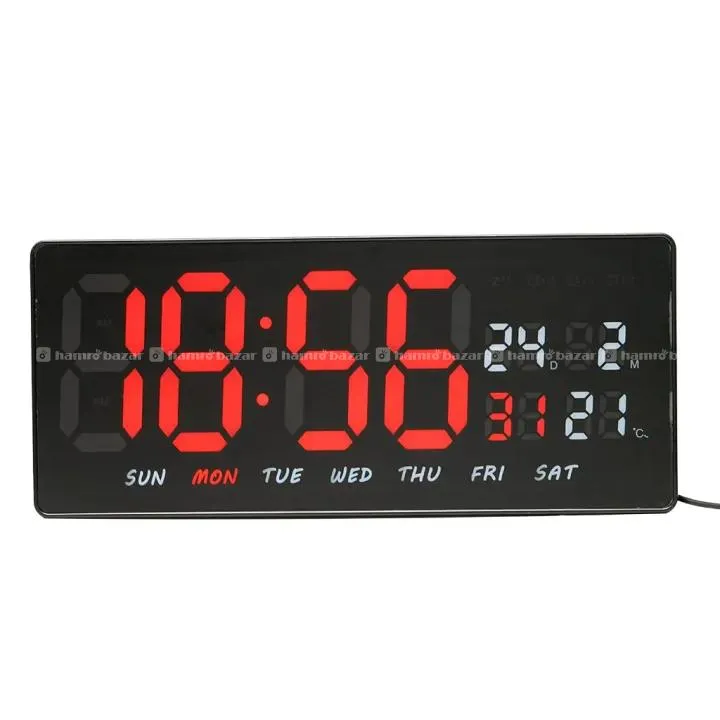 LED Digital Calendar JH3604 Digital LED Wall Clock 3