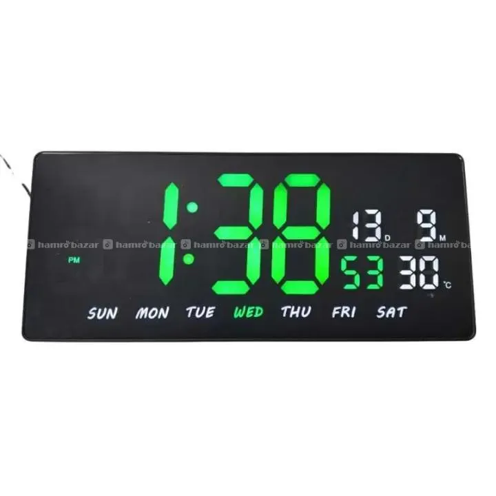 LED Digital Calendar JH3604 Digital LED Wall Clock 2