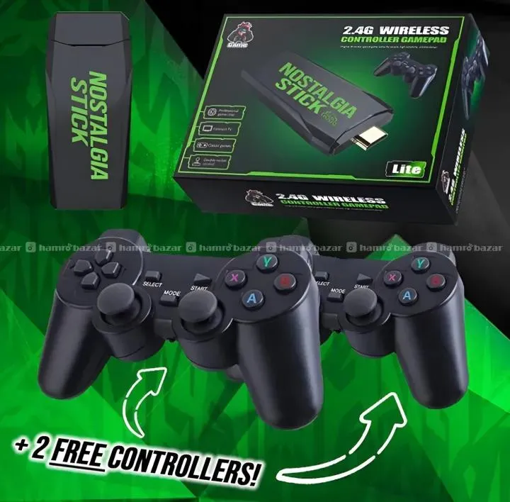 2.4G Wireless Controller Gamepad lite game combo 2