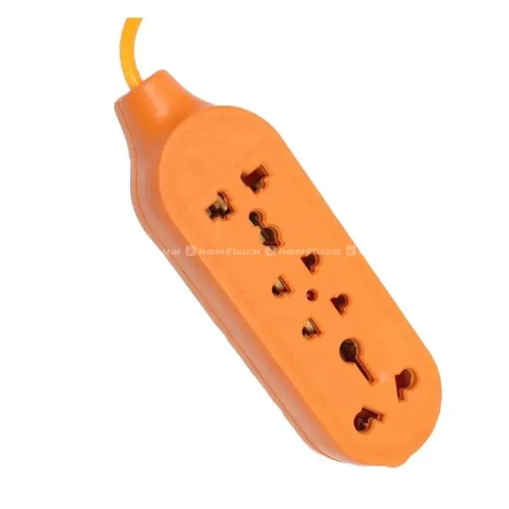 5M Yellow 4 Socket Extension Cord Multiplug 2