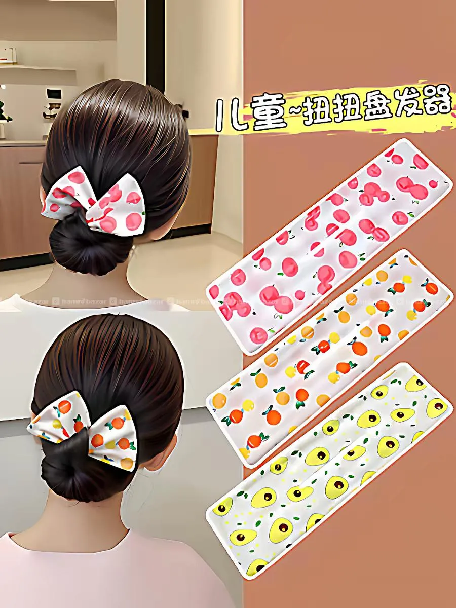 Kids Hair Bun Maker Ribbon 4