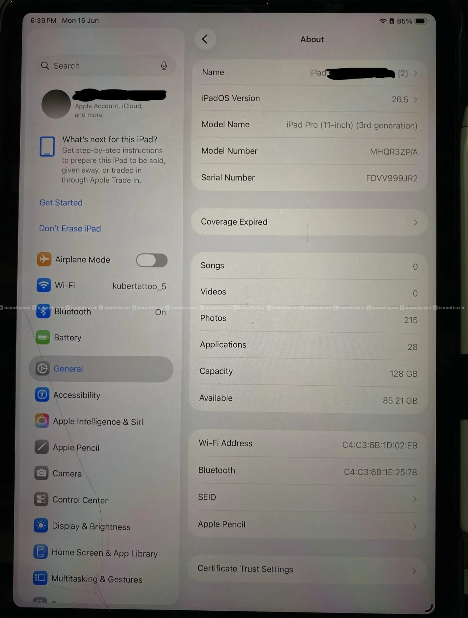 ipad pro 11 inch (3 Gen) with 2nd gen apple pencil 2