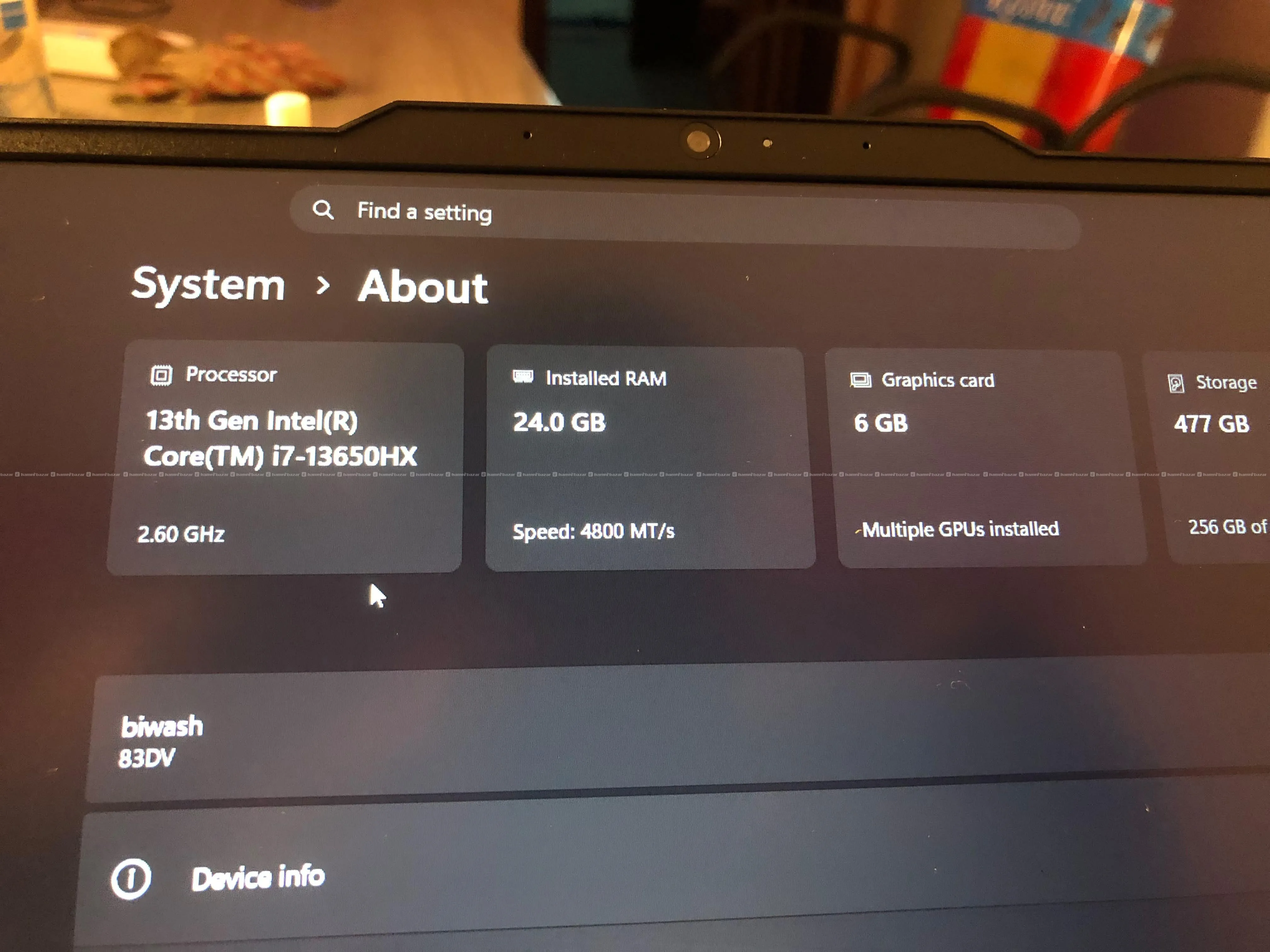 Lenovo LOQ I7 13650hx and 4050 6 GB 3