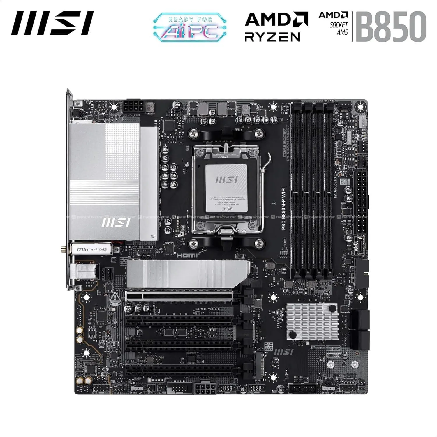 MSI PRO B850M-P WiFi Motherboard 6