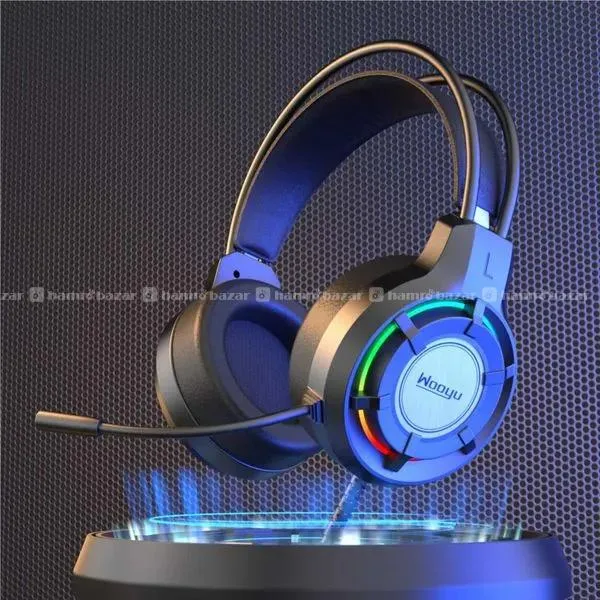 Wooyu G18 RGB Light Gaming Headset Headphone Built 4