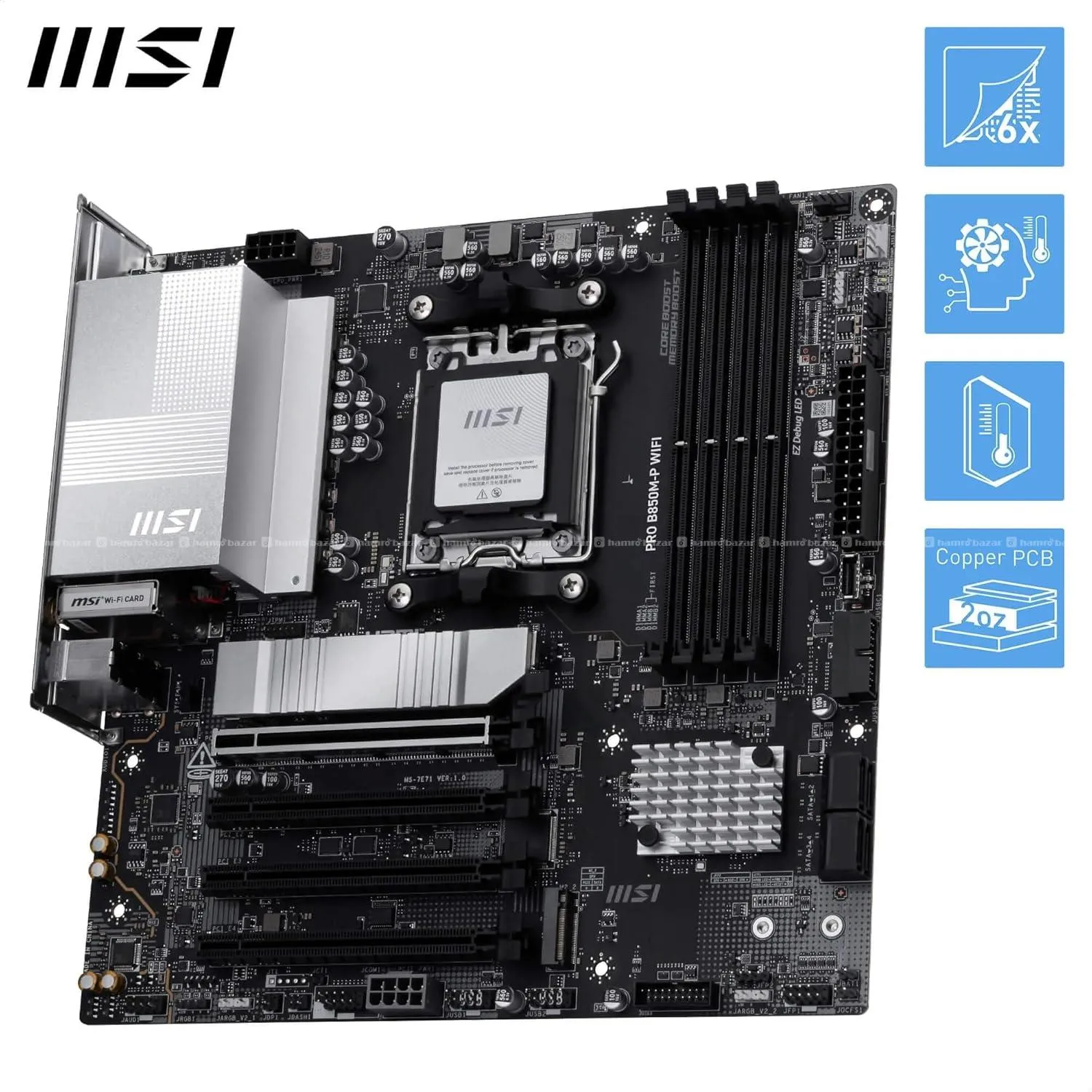 MSI PRO B850M-P WiFi Motherboard 4