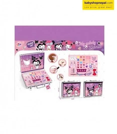My melody and kuromi themed makeup suitcase set 2