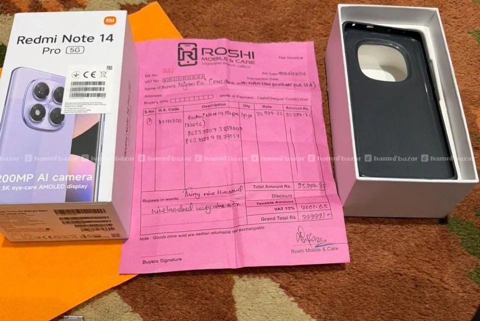 Redmi Note 14 Pro 5G - 8GB RAM / 256GB ROM 6