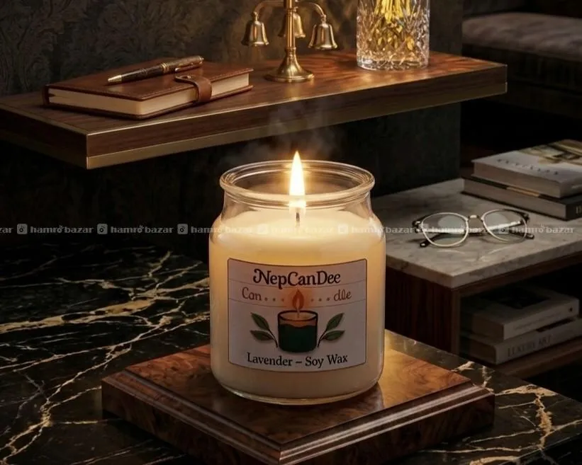 NepCanDee Soy Wax Candle (70g) – Lavender Scent 4