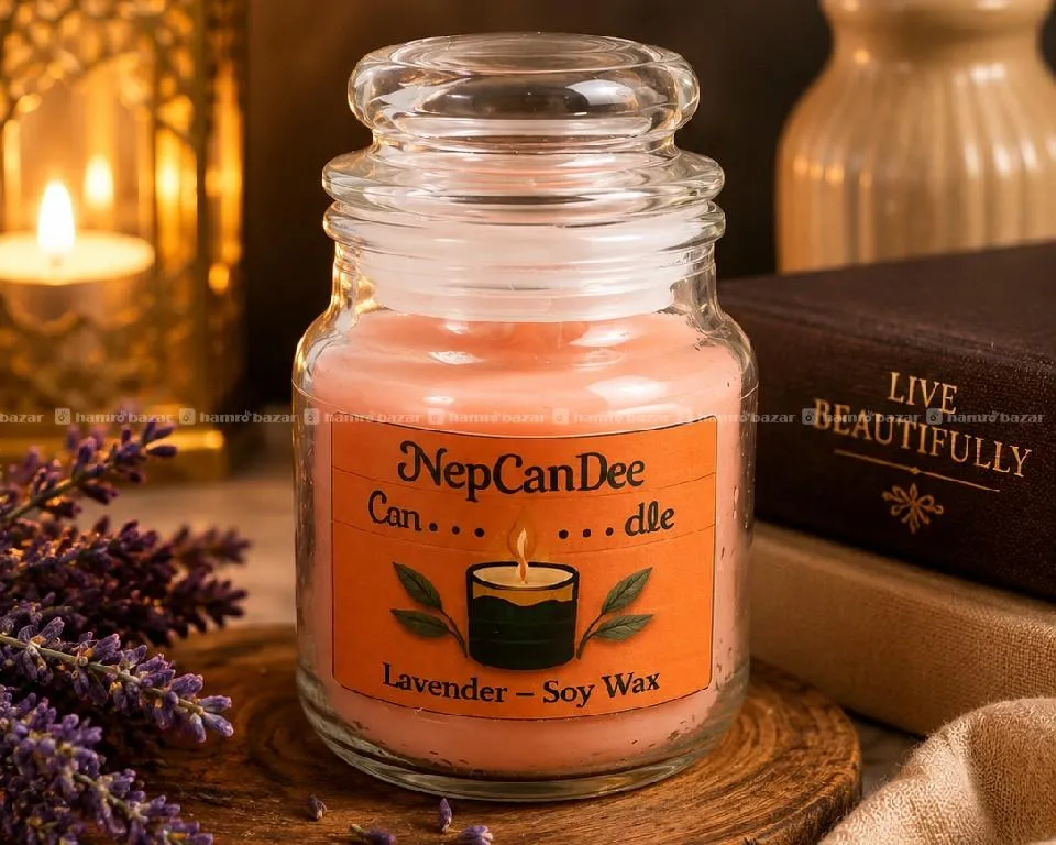 NepCanDee Soy Wax Candle (70g) – Lavender Scent 6