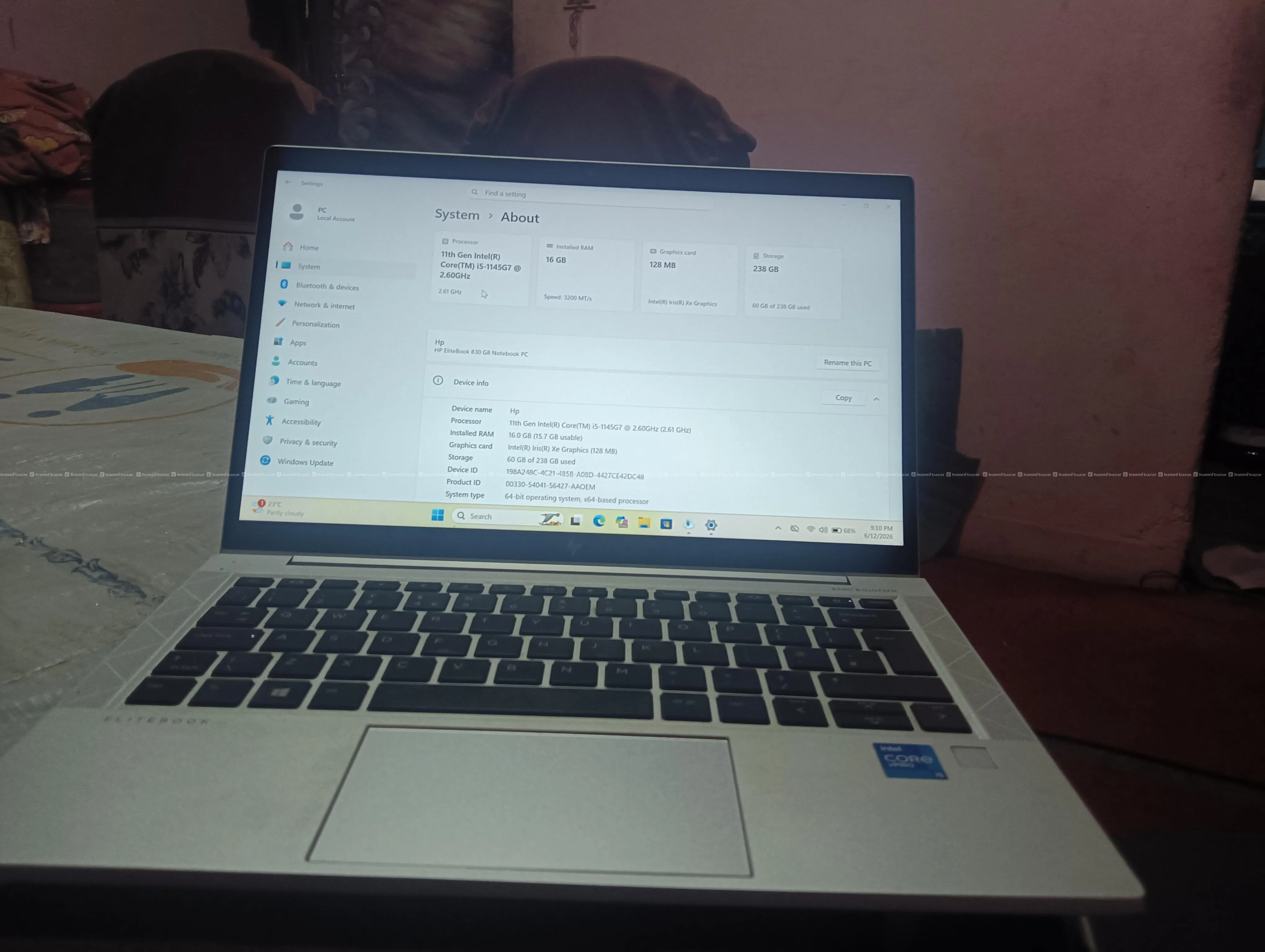 Hp Elitebook (Touch screen) I5 11th gen 2