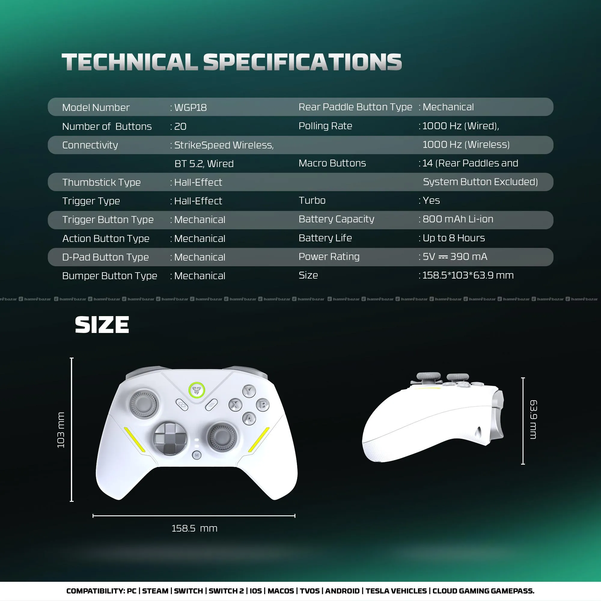 Fantech Zenith Pro game pad (WGP18) 6