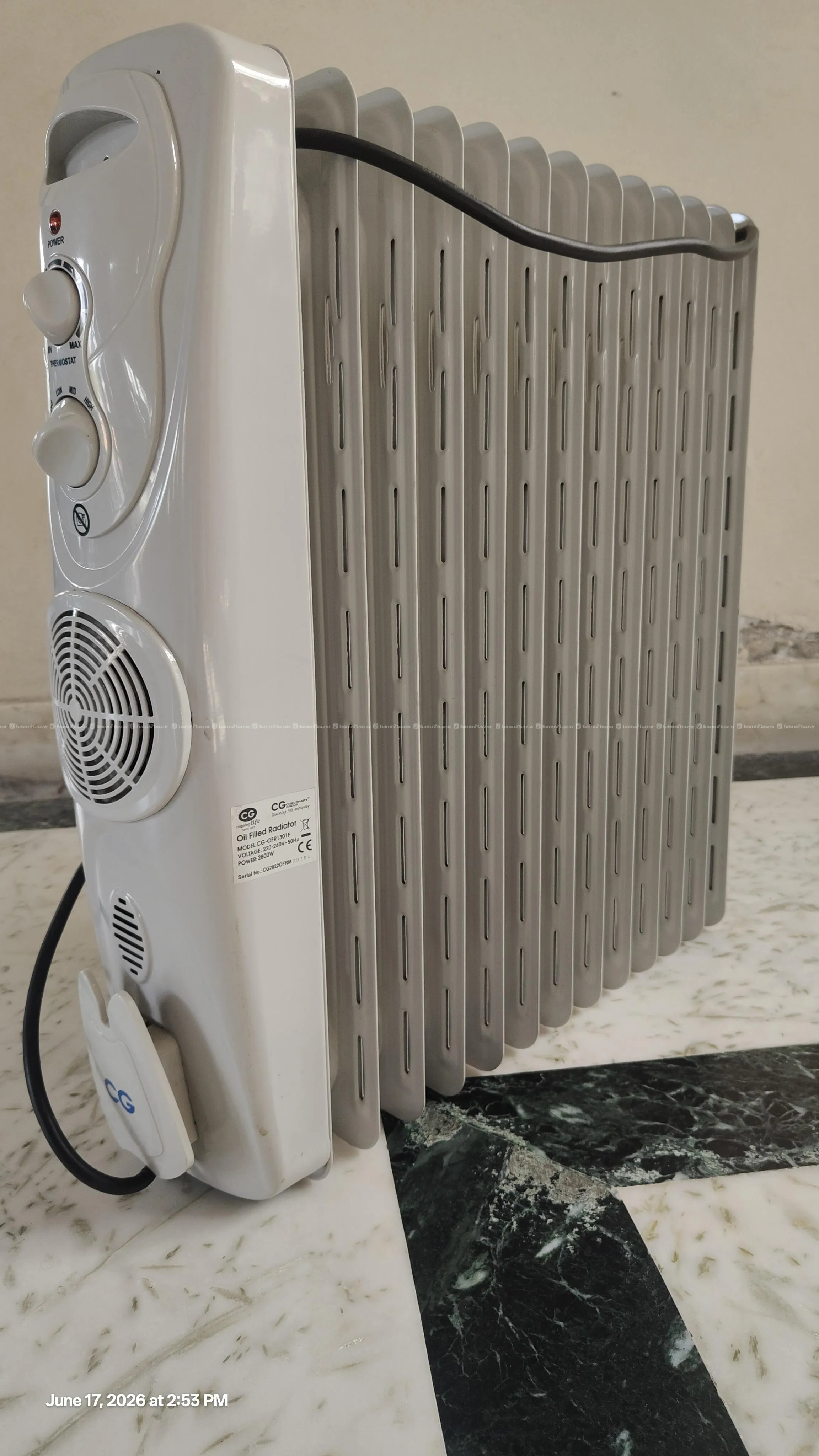 13 fins CG Oil Filled Radiator Room heater 2