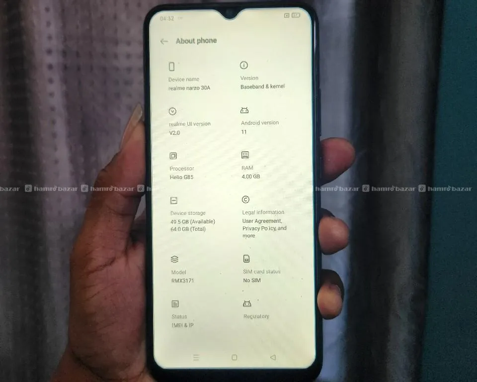 realme narzo 30a 4/64 2