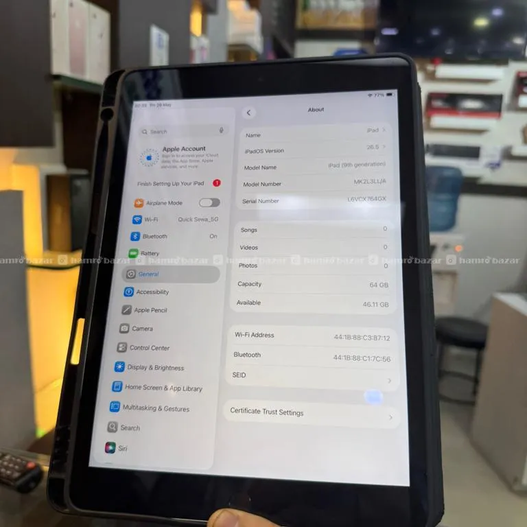 Apple ipad A2602 (9th Gerenation ) non Repir set 4