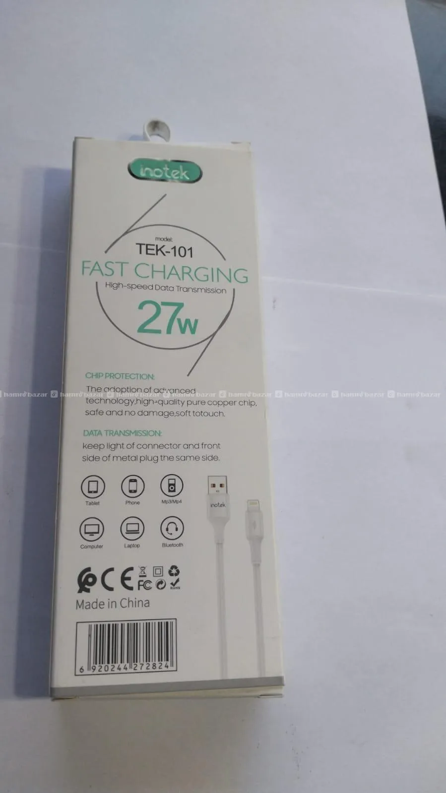 Inotek 27W USB to iPhone Fast Charging Data cable 2