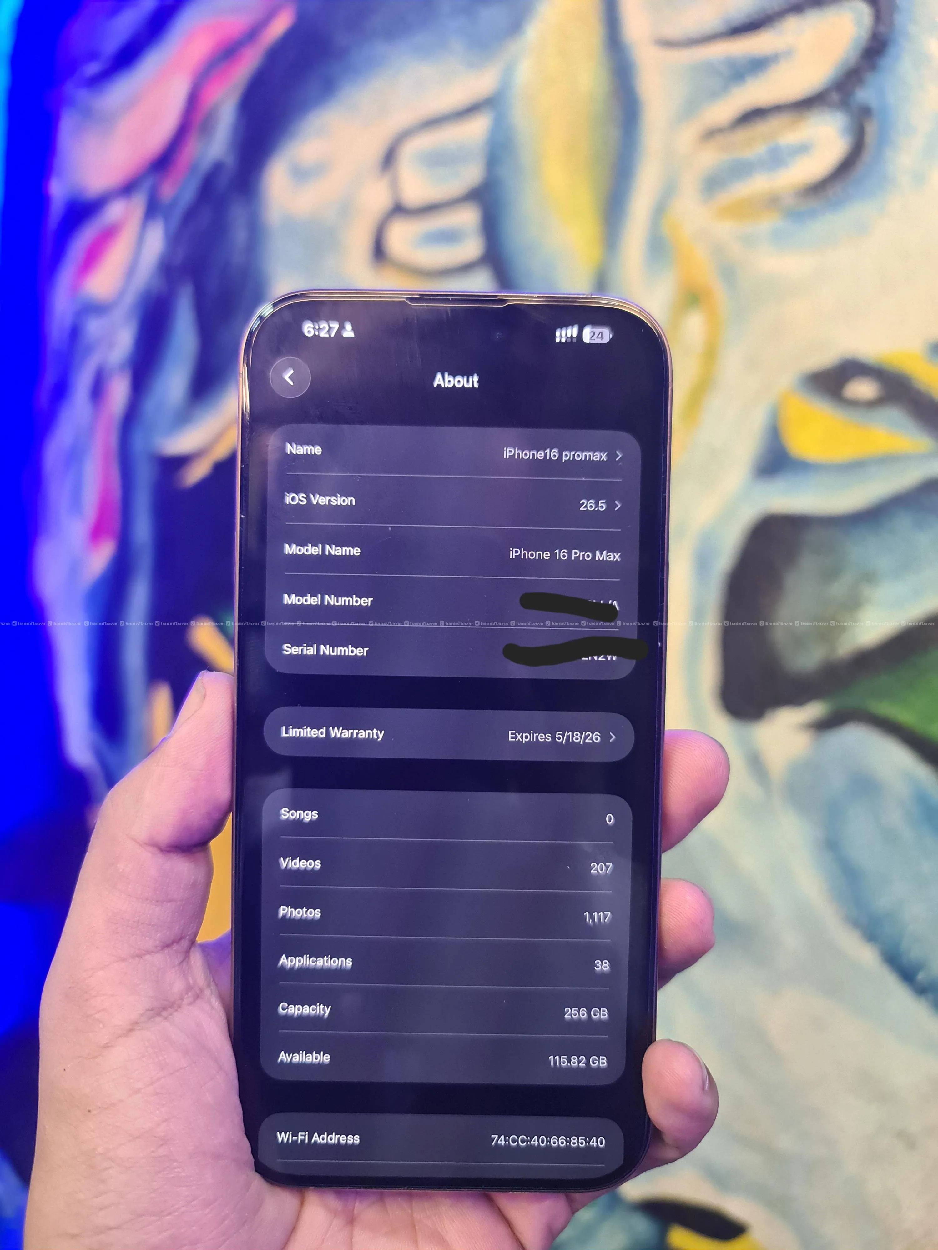 Iphone 16 Pro Max 256Gb with Box 3