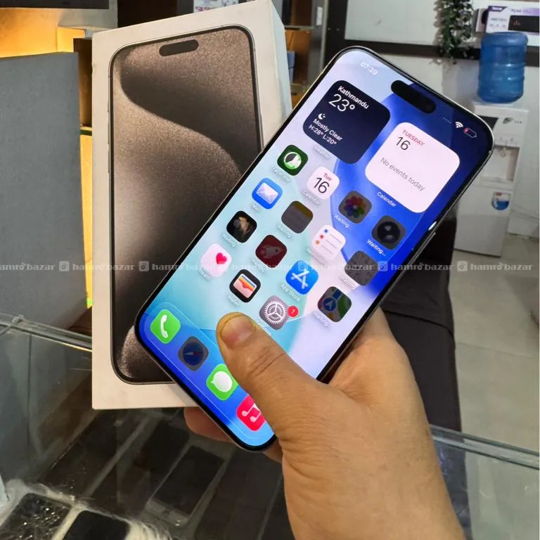 🔥 iPhone 15 Pro Max 256GB whith box
✅ 80%Battery 2