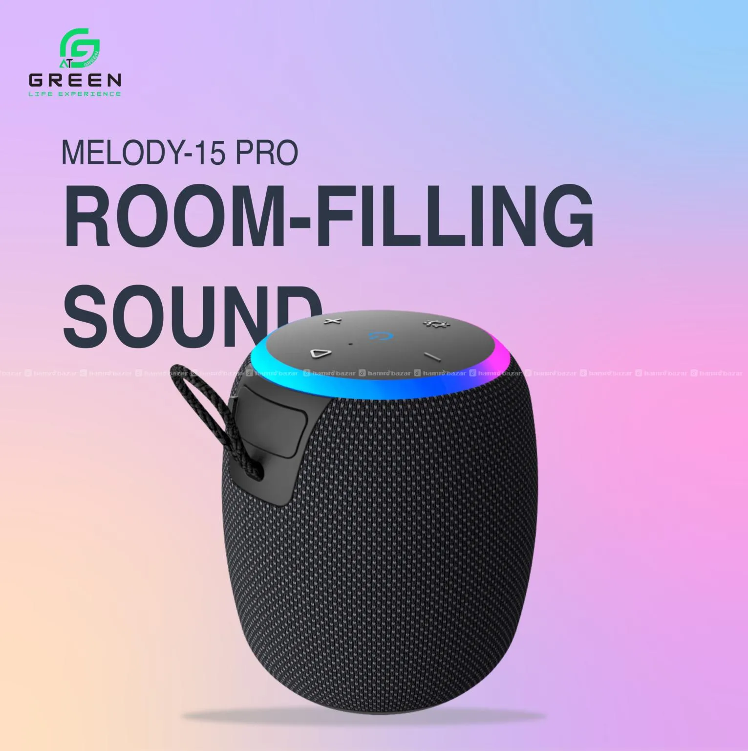 Green melody 15 pro wireless speaker 4