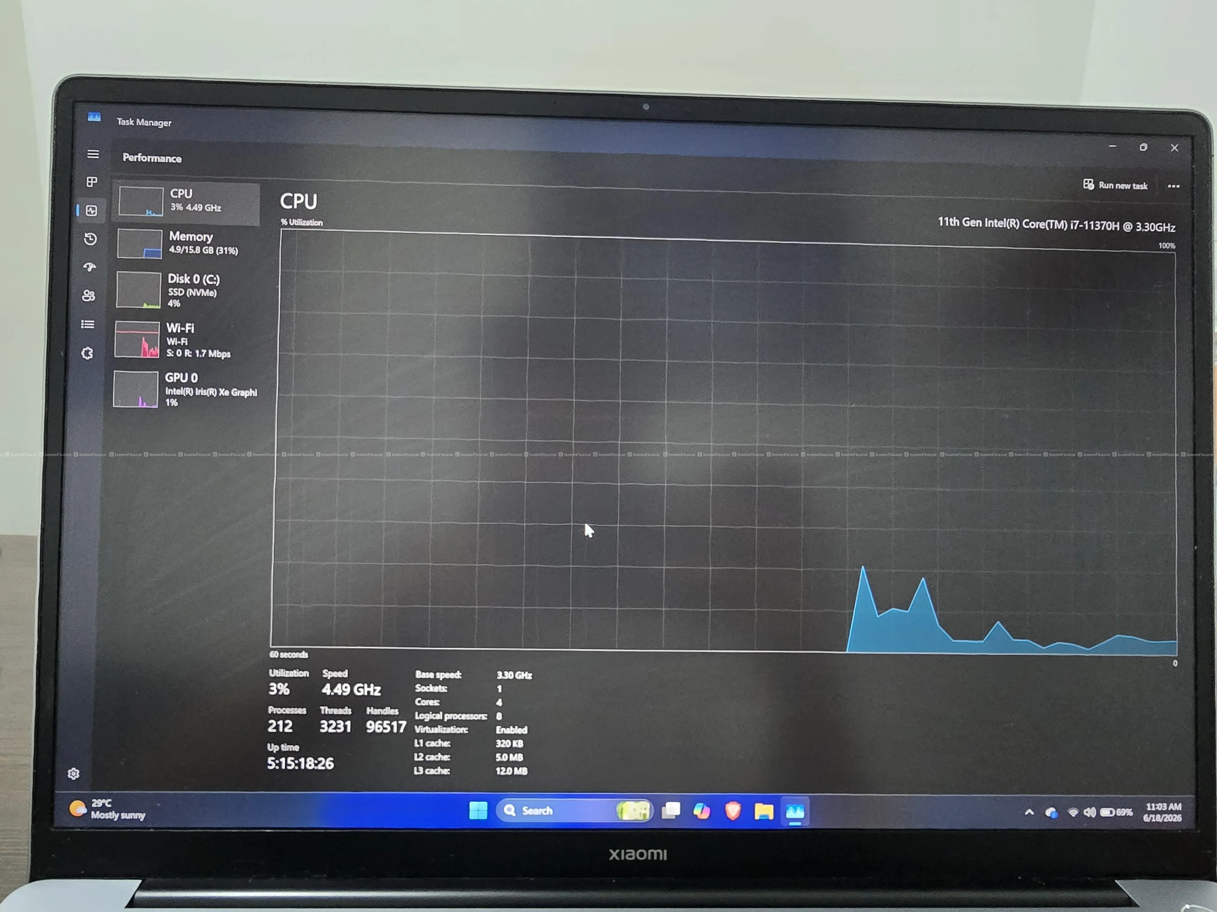 Xiaomi Notebook Ultra i7 11th Gen 5