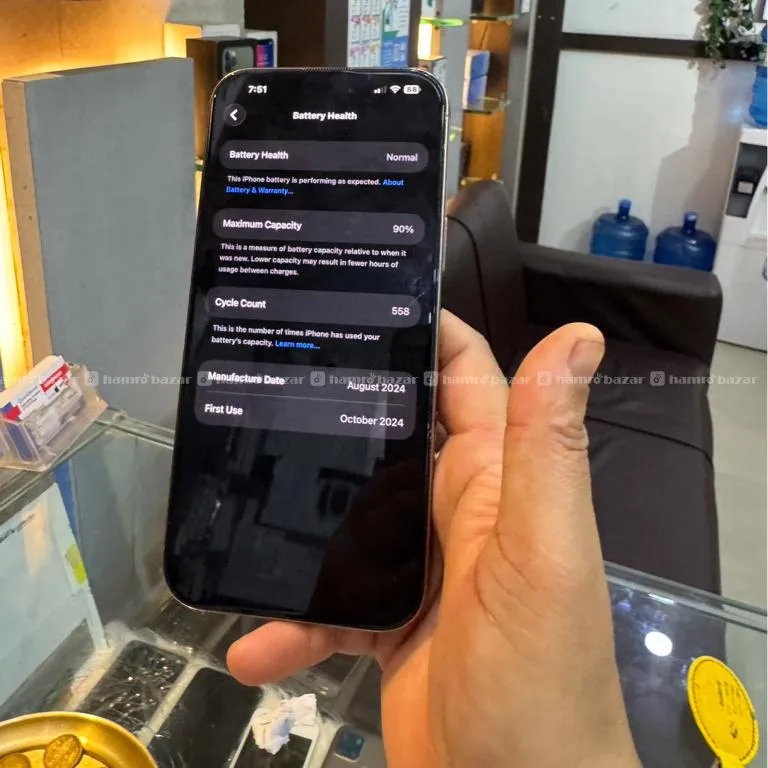 π₯ iPhone 16 Pro Max 256GB whith box
β
90%Battery 2