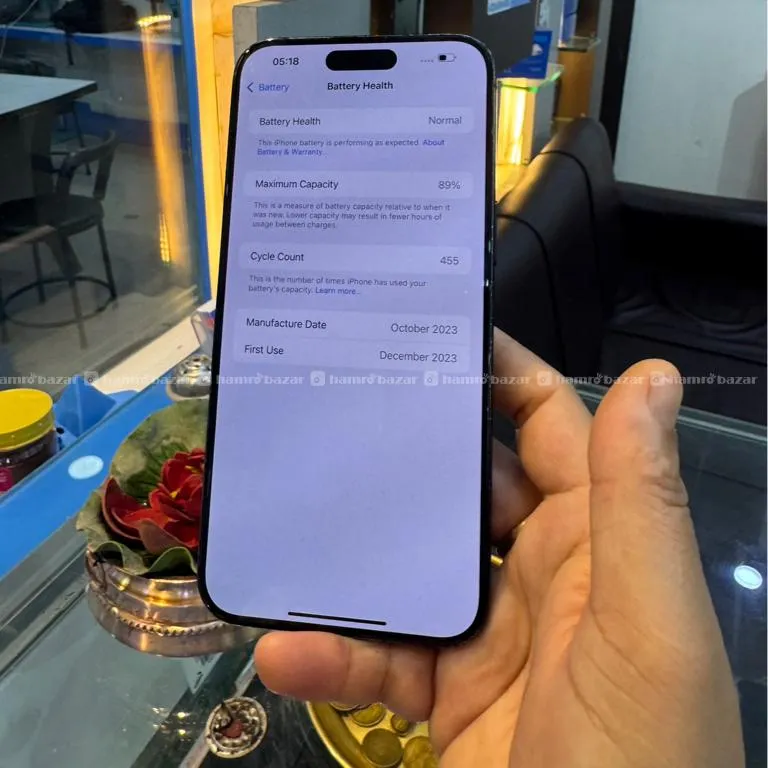 🔥 iPhone 15  Pro Max 256GB 
✅ 90%Battery Health 4