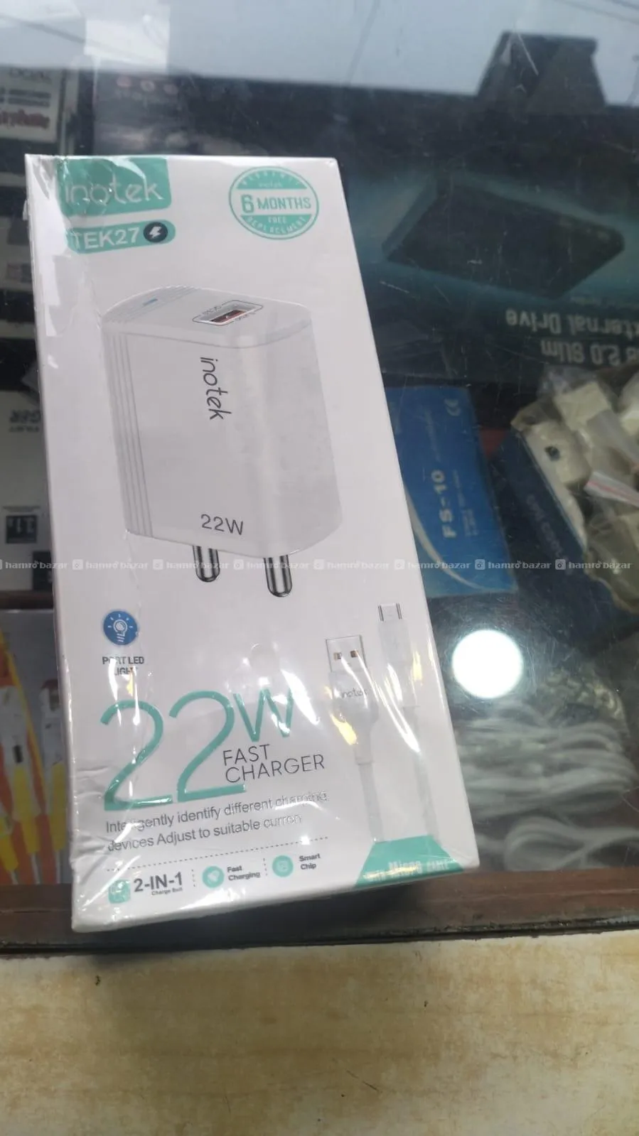 Inotek 22W Super Fast Charger usb to type B 4