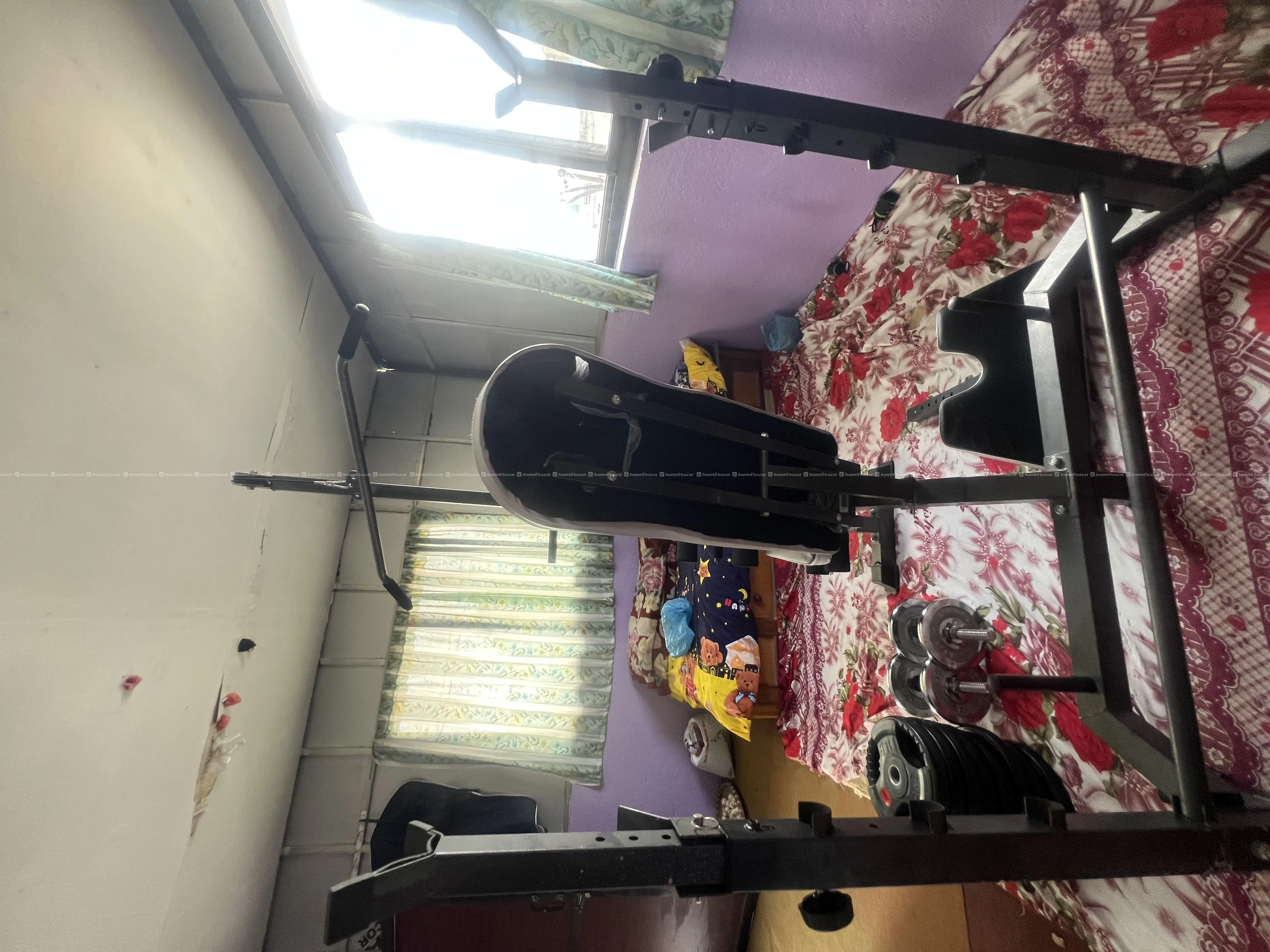 Multifunction Bench Home Gym, dubmbells and weight 7