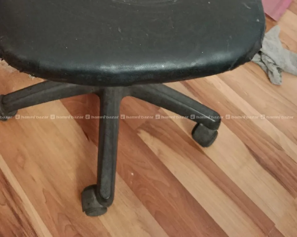 wooden table for office or study and rolling chair for sale!! 3